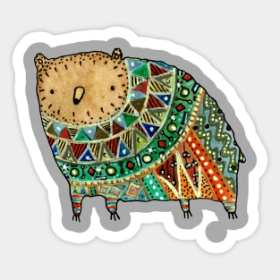 Aztec Bear Sticker